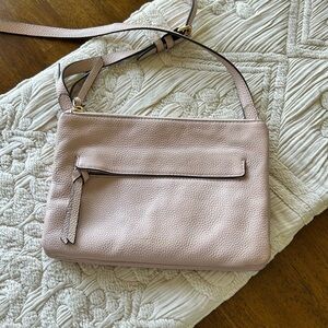 Vince Camuto Blush Pink Leather Crossbody Bag